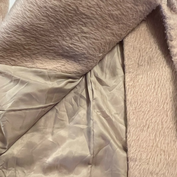 SNIDEL Coat Beige ONESIZE OS Tan Fall Winter Belted Coat Jacket Cozy S M L XL - Picture 10 of 11